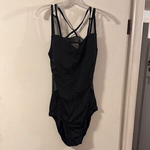 Black Strappy Dance Leotard